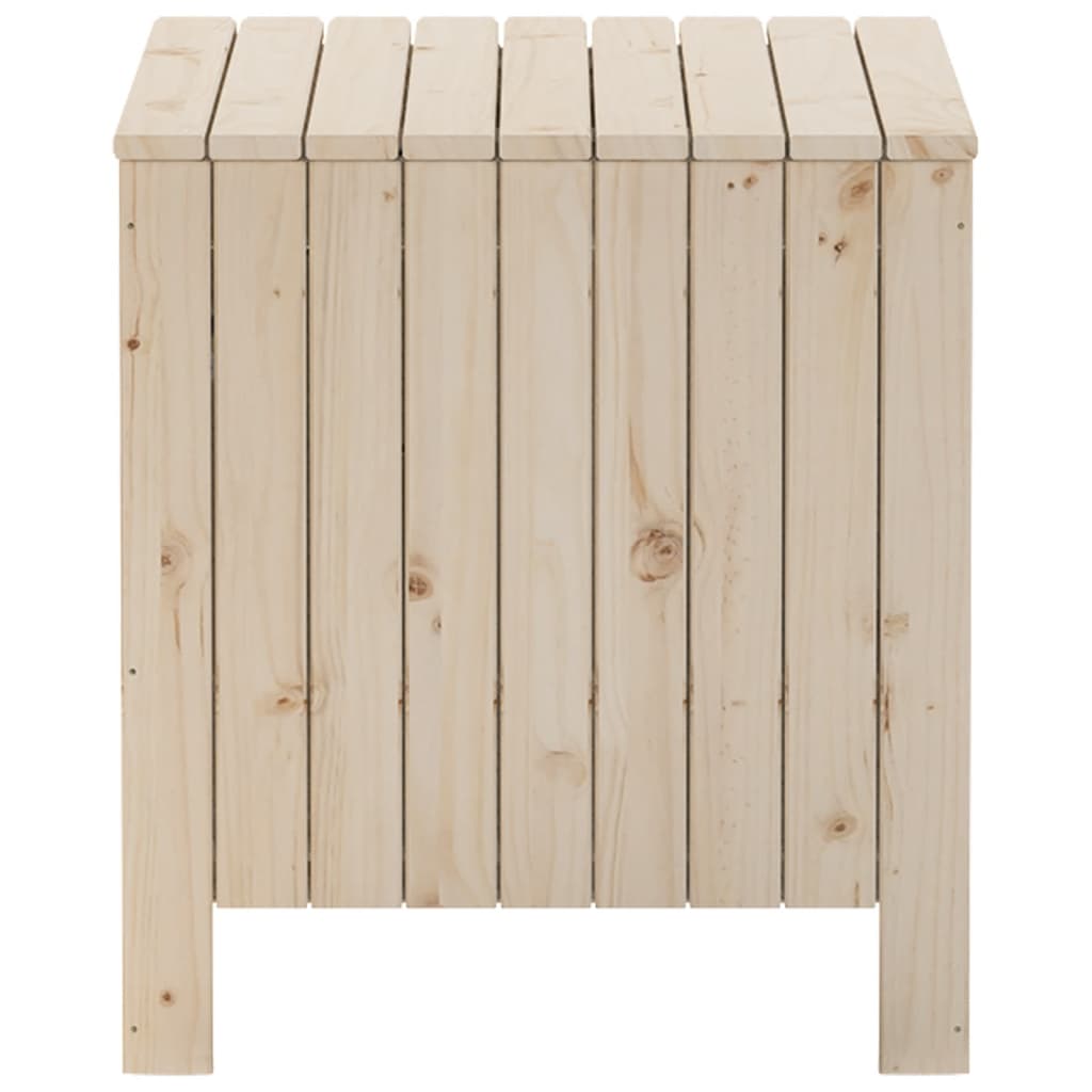 Contenitore con Coperchio RANA 60x49x54 cm Legno Massello Pino - homemem39