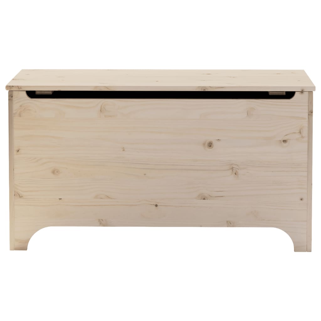 Contenitore con Coperchio RANA 100x49x54 cm Legno Massello Pino - homemem39