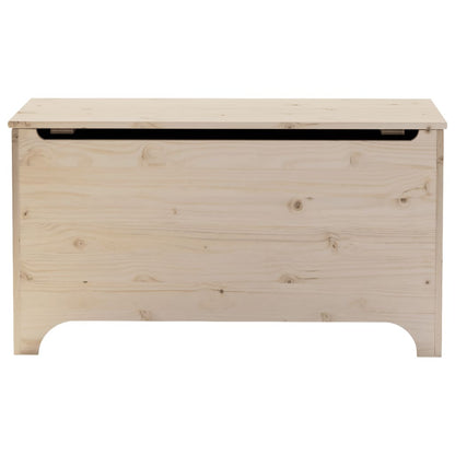 Contenitore con Coperchio RANA 100x49x54 cm Legno Massello Pino - homemem39