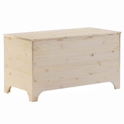 Contenitore con Coperchio RANA 100x49x54 cm Legno Massello Pino - homemem39