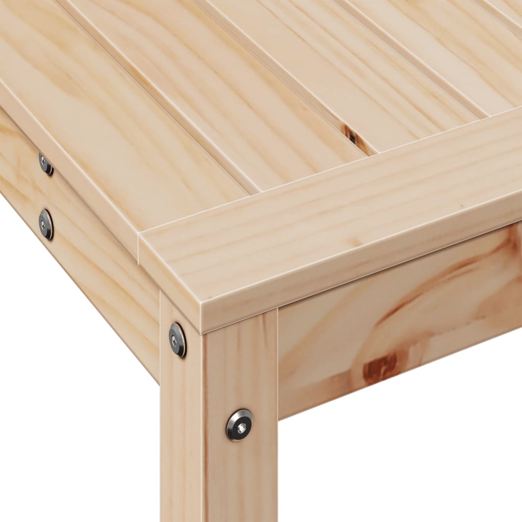 Tavolo Invaso con Ripiano 82,5x35x75 cm Legno Massello di Pino - homemem39