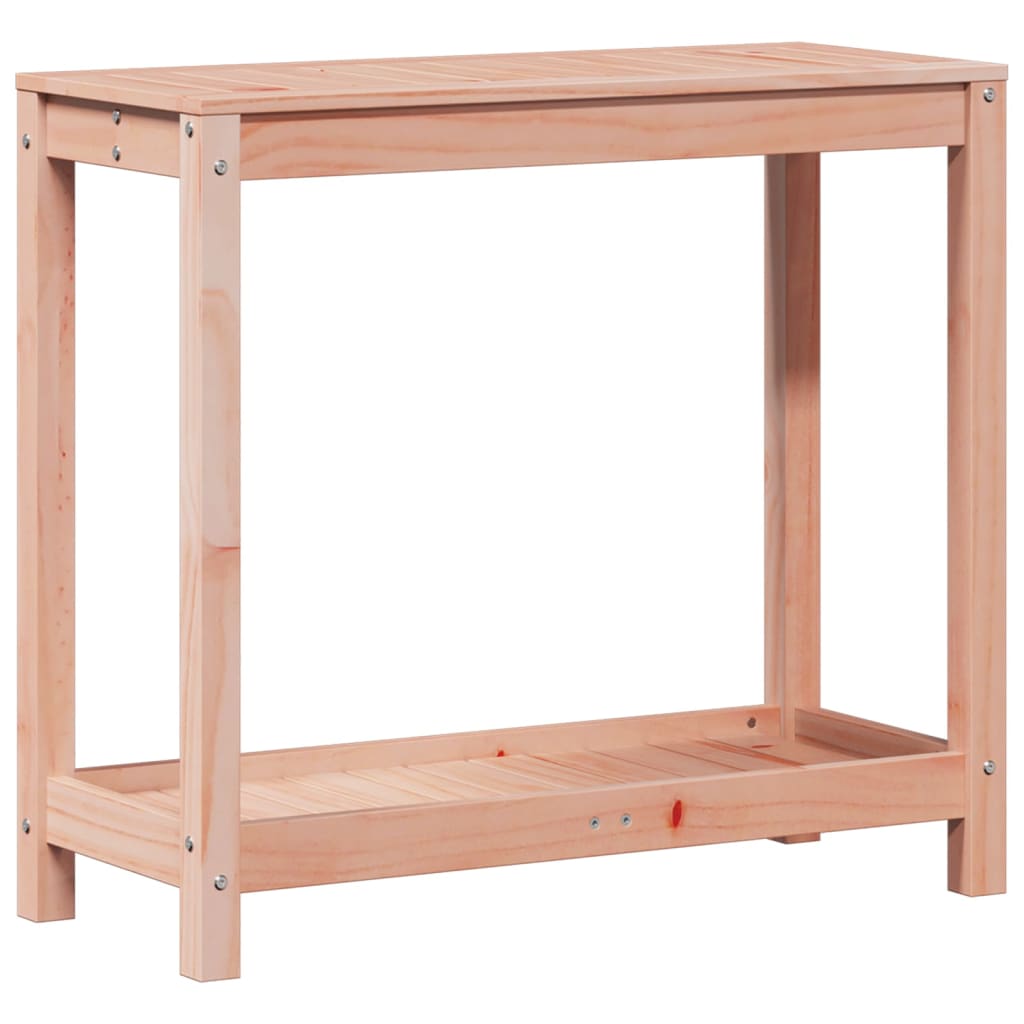 Tavolo Invaso con Ripiano 82,5x35x75 cm Legno Massello Douglas - homemem39