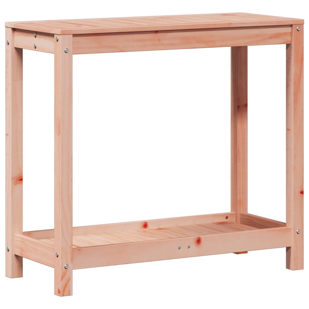 Tavolo Invaso con Ripiano 82,5x35x75 cm Legno Massello Douglas - homemem39