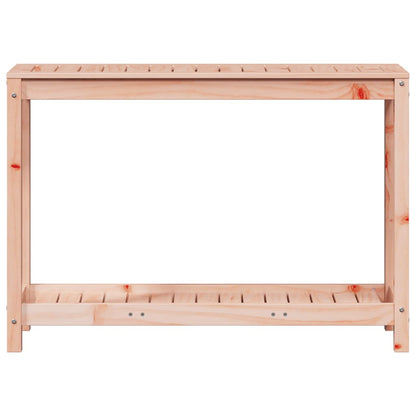 Tavolo Invaso con Ripiano 108x35x75 cm Legno Massello Douglas - homemem39