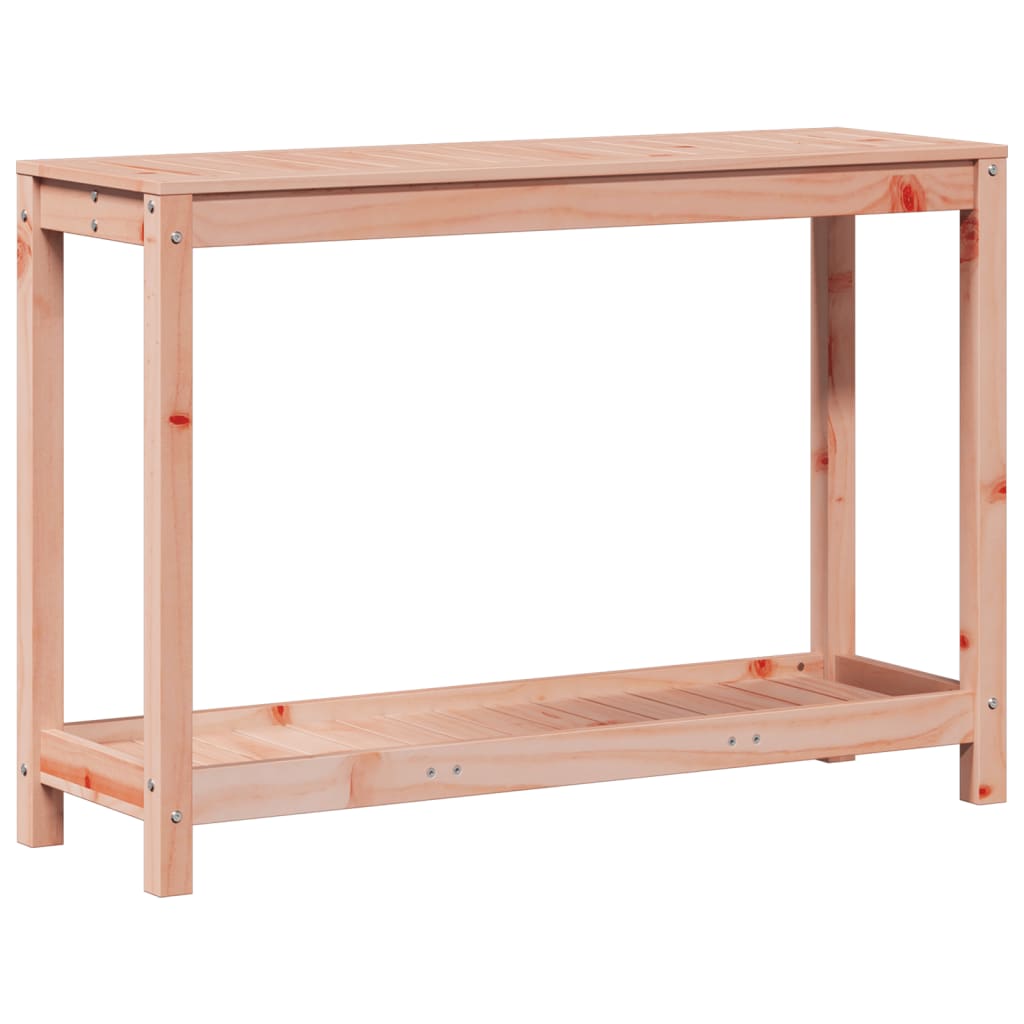 Tavolo Invaso con Ripiano 108x35x75 cm Legno Massello Douglas - homemem39