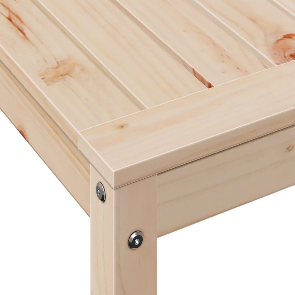 Tavolo Invaso con Ripiano 82,5x50x75 cm Legno Massello di Pino - homemem39