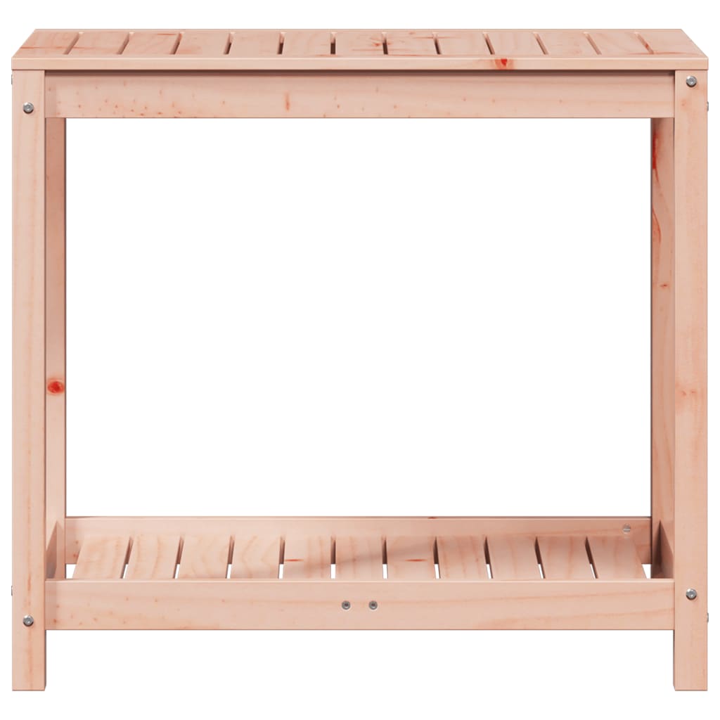 Tavolo Invaso con Ripiano 82,5x50x75 cm Legno Massello Douglas - homemem39