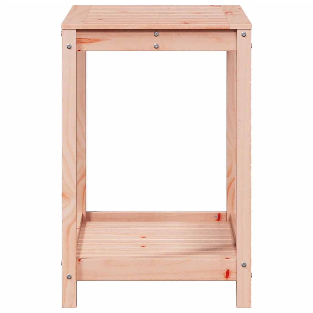 Tavolo Invaso con Ripiano 82,5x50x75 cm Legno Massello Douglas - homemem39