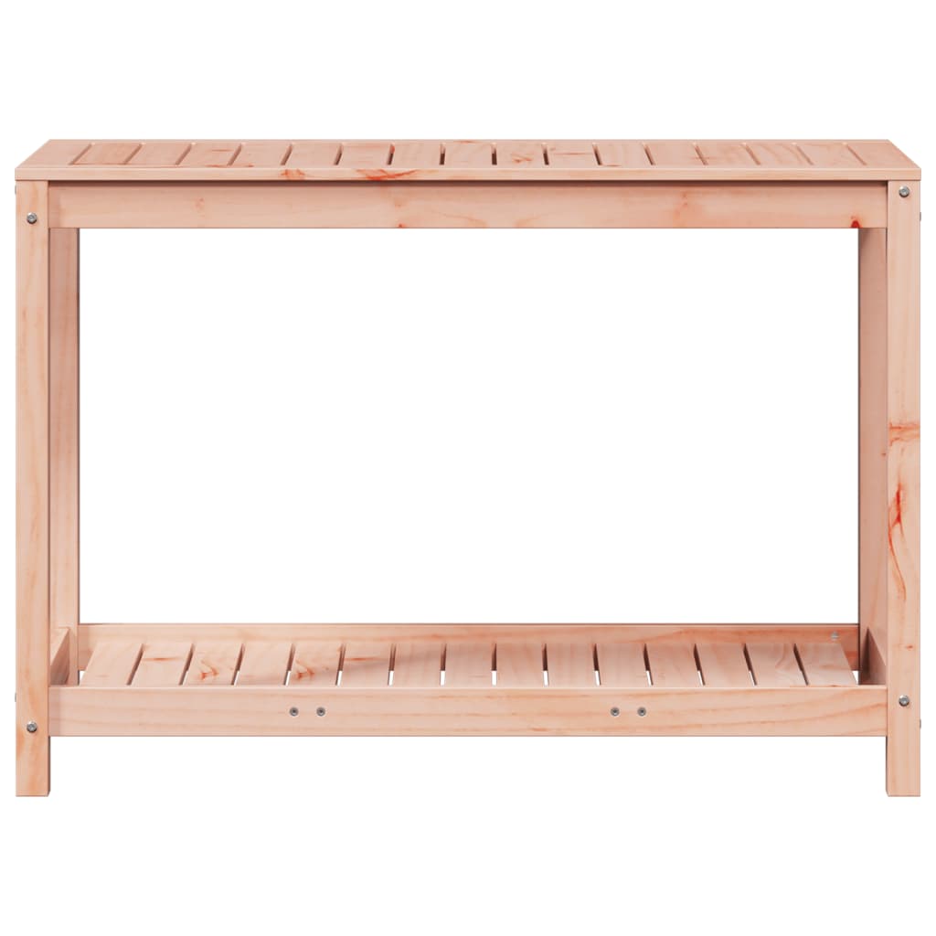 Tavolo Invaso con Ripiano 108x50x75 cm Legno Massello Douglas - homemem39