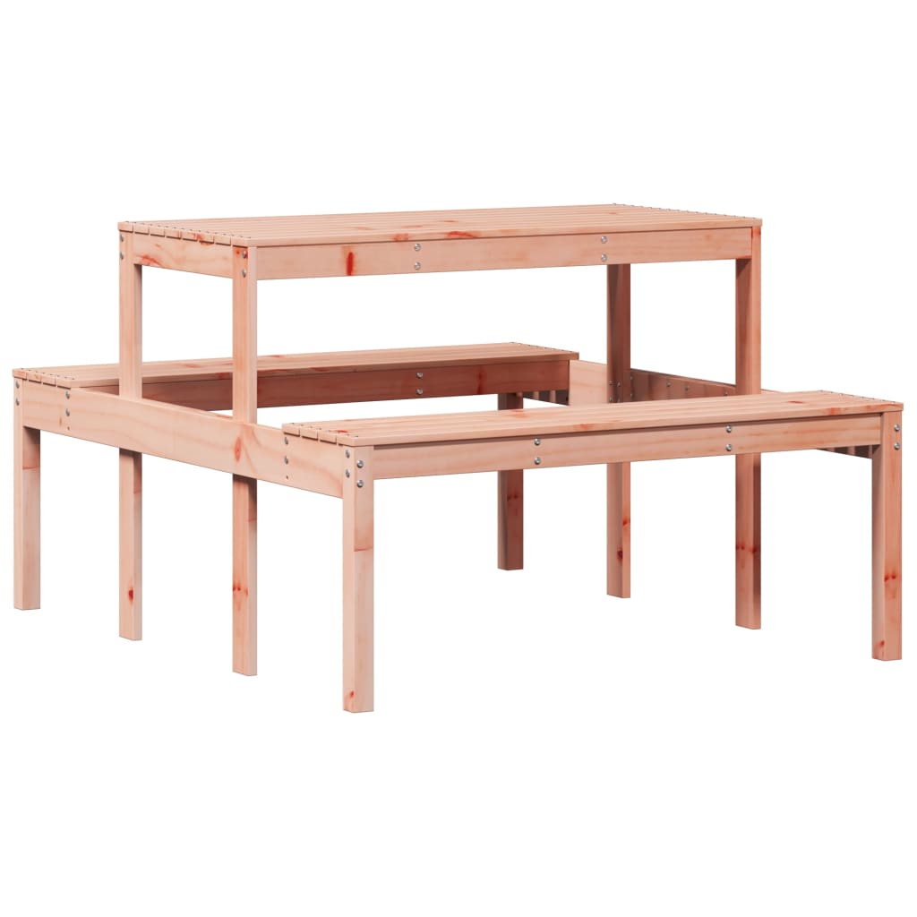 Tavolo da Picnic 110x134x75 cm in Legno Massello di Douglas - homemem39