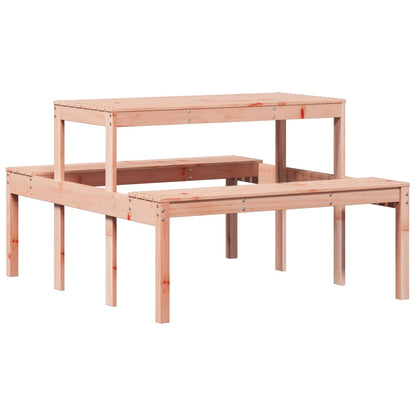 Tavolo da Picnic 110x134x75 cm in Legno Massello di Douglas - homemem39