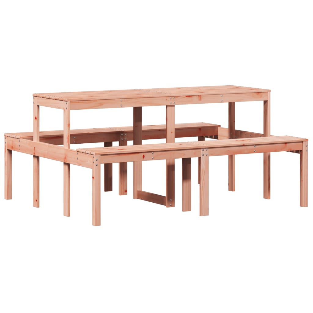 Tavolo da Picnic 160x134x75 cm in Legno Massello di Douglas - homemem39