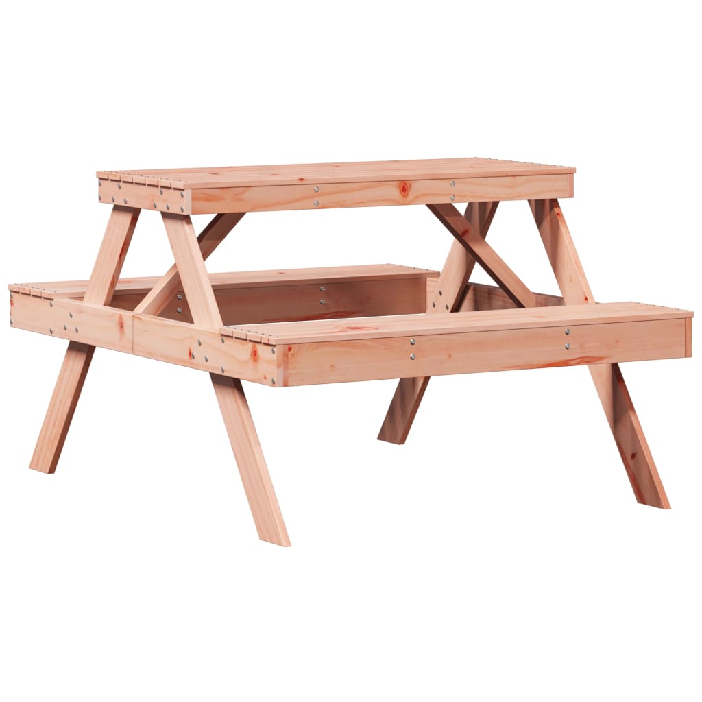 Tavolo da Picnic 105x134x75 cm in Legno Massello di Douglas - homemem39