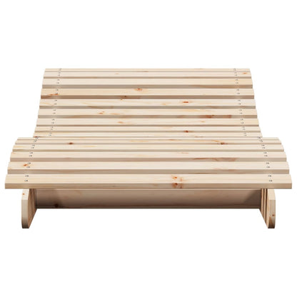 Lettino Prendisole 205x80x31,5 cm in Legno Massello di Pino - homemem39