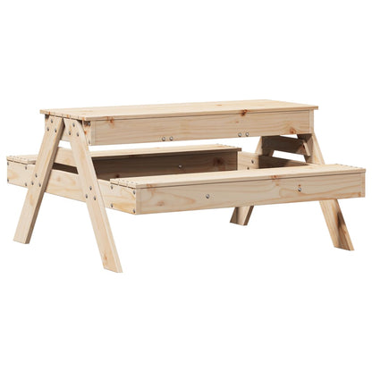 Tavolo Picnic con Sabbiera per Bambini Legno Massello di Pino - homemem39