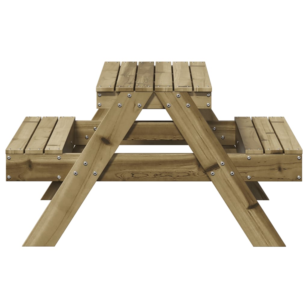 Tavolo da Picnic per Bambini 88x97x52 cm Legno Impregnato Pino - homemem39