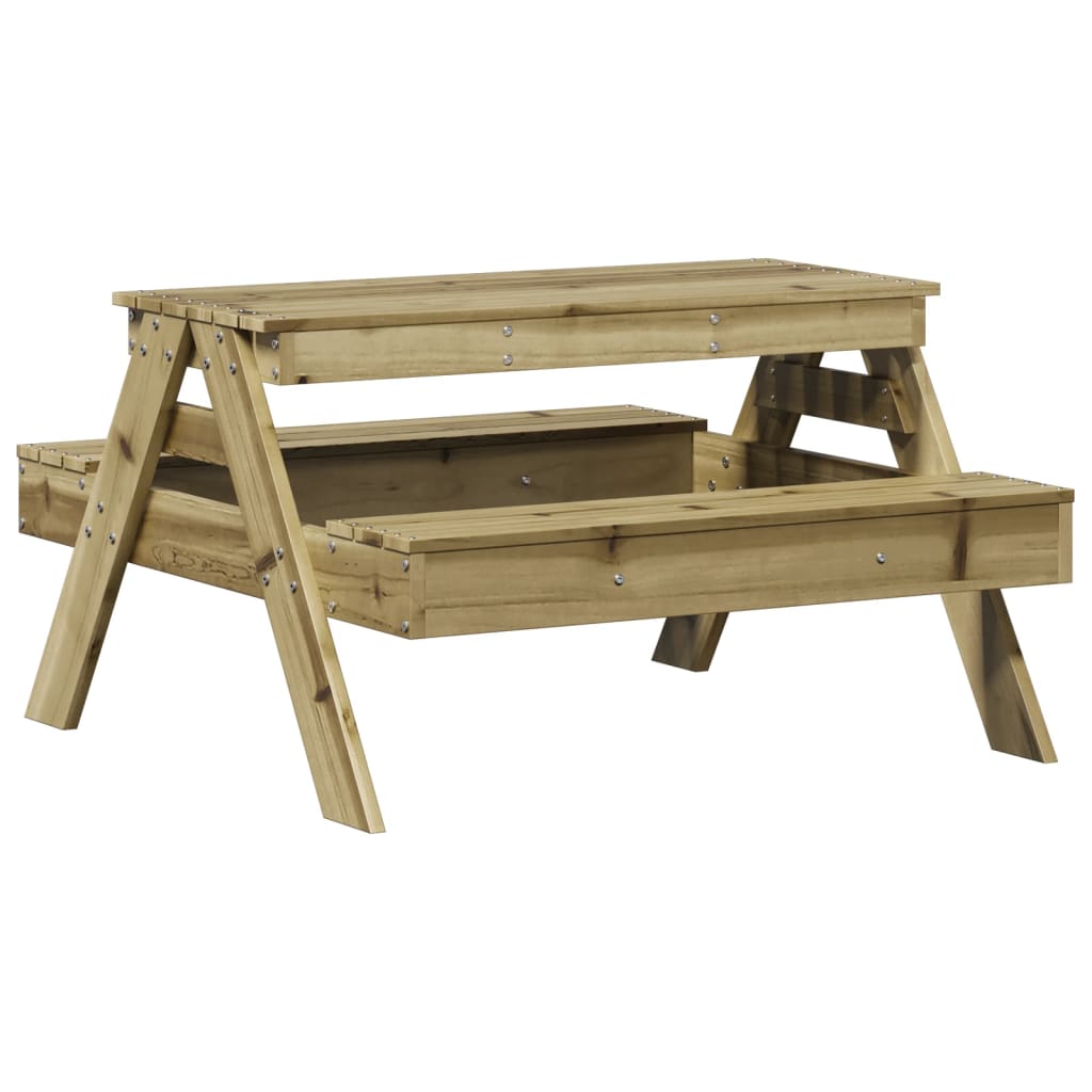 Tavolo da Picnic per Bambini 88x97x52 cm Legno Impregnato Pino - homemem39