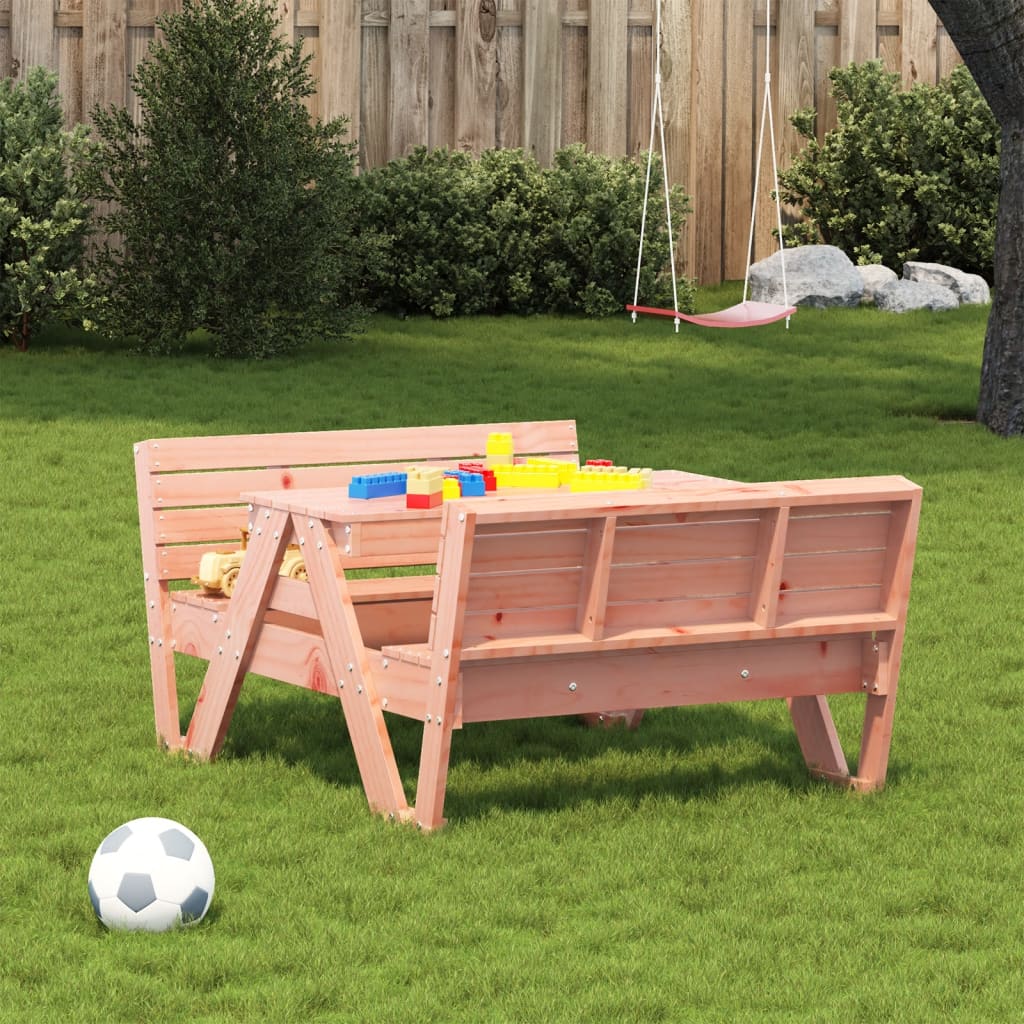 Tavolo da Picnic per Bambini 88x122x58cm Legno Massello Douglas - homemem39