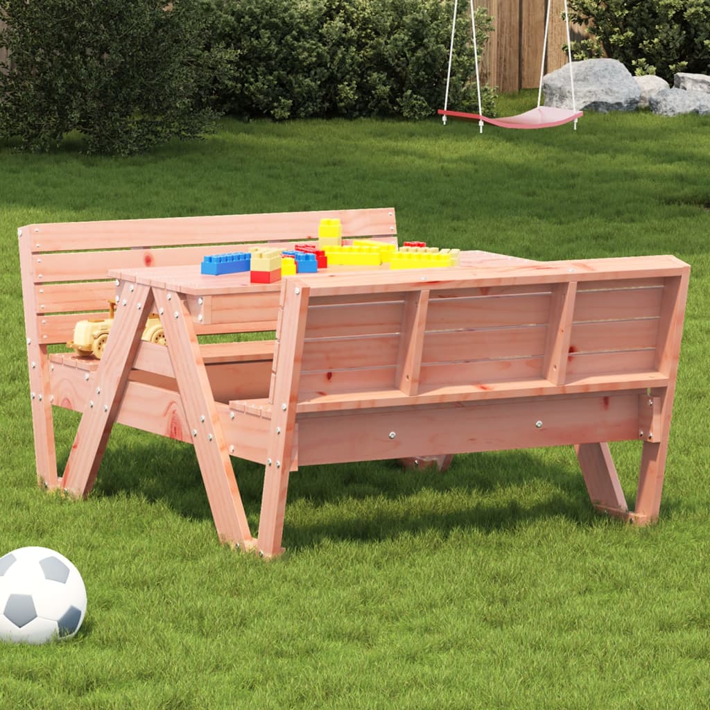 Tavolo da Picnic per Bambini 88x122x58cm Legno Massello Douglas - homemem39