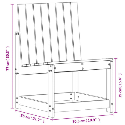 Sedia da Giardino 50,5x55x77 cm in Legno Massello di Douglas