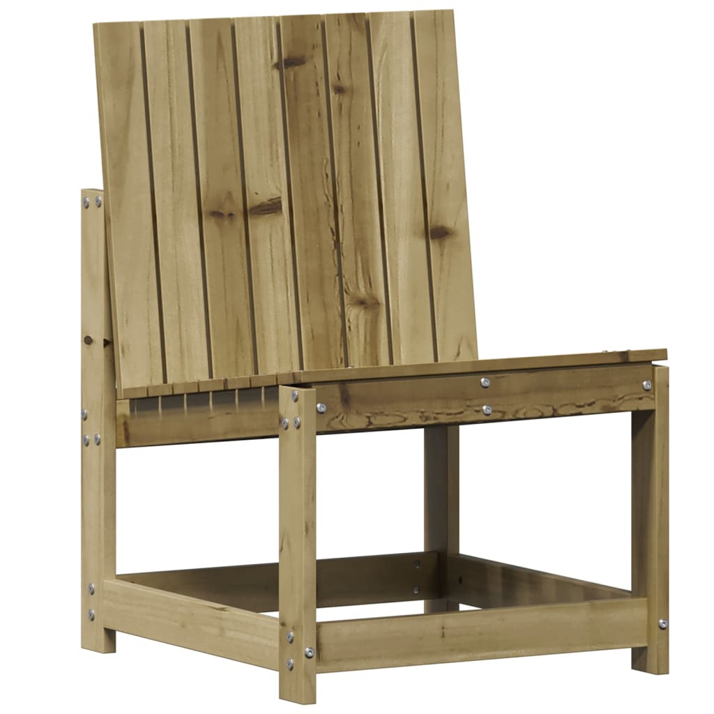 Sedia da Giardino 50,5x55x77 cm in Legno Impregnato di Pino - homemem39