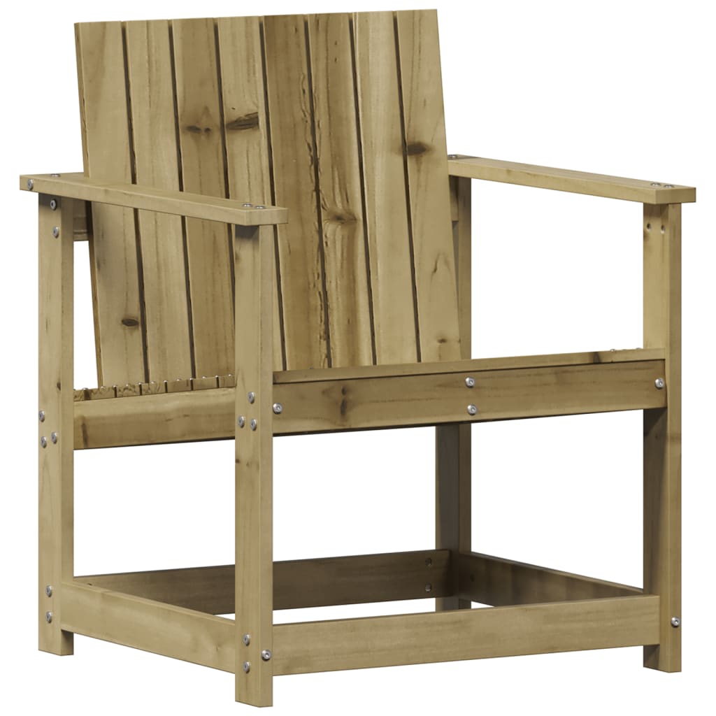 Sedia da Giardino 62x56x77 cm in Legno Impregnato di Pino - homemem39