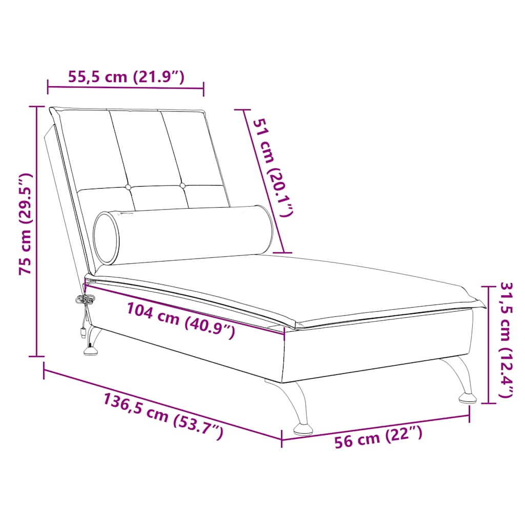 Chaise Longue Massaggi con Capezzale Verde Scuro in Velluto