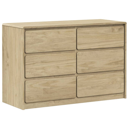 Cassettiera SAUDA Rovere 111x43x73,5 cm cm Legno Massello Pino