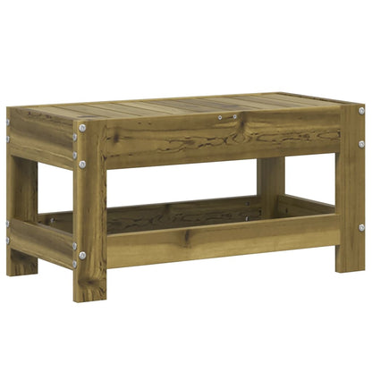 Poggiapiedi da Giardino 62x30x32 cm in Legno Impregnato di Pino - homemem39