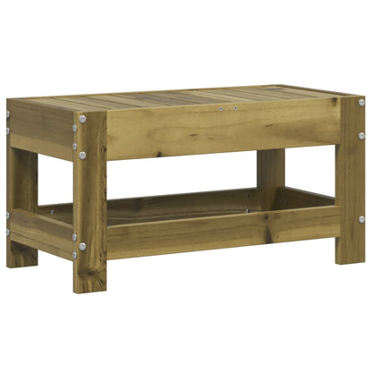 Poggiapiedi da Giardino 62x30x32 cm in Legno Impregnato di Pino - homemem39