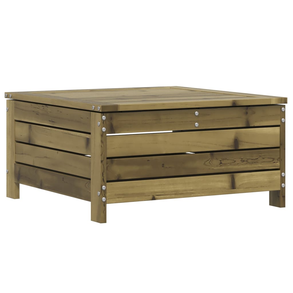 Poggiapiedi da Giardino 62x63,5x32 cm Legno Impregnato di Pino - homemem39