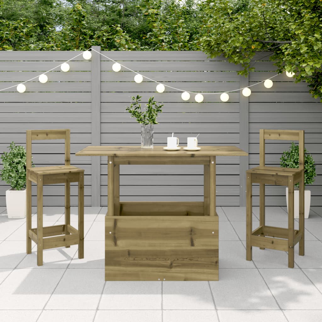 Tavolo da Giardino 100x50x75 cm in Legno Impregnato di Pino - homemem39