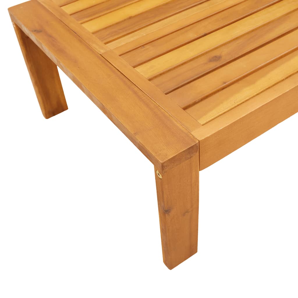 Tavolo da Giardino 100x50x27 cm in Legno Massello di Acacia