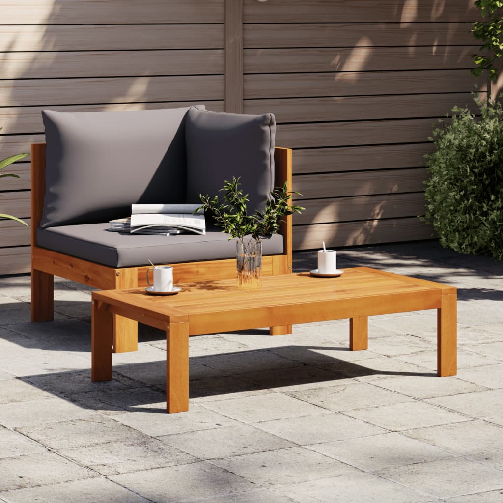 Set Divani da Giardino 2pz con Cuscini Legno Massello di Acacia - homemem39