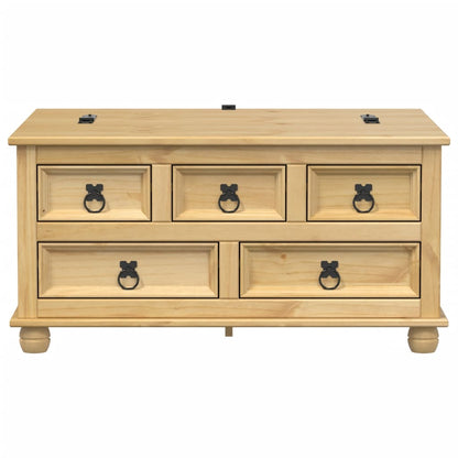 Scatola Portaoggetti Corona 90x78x45 cm Legno Massello di Pino - homemem39