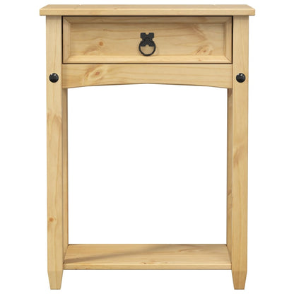 Tavolino Consolle Corona 55x35x73 cm in Legno Massello di Pino - homemem39