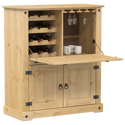 Cantinetta per Vini Corona 97x45x114 cm Legno Massello di Pino - homemem39