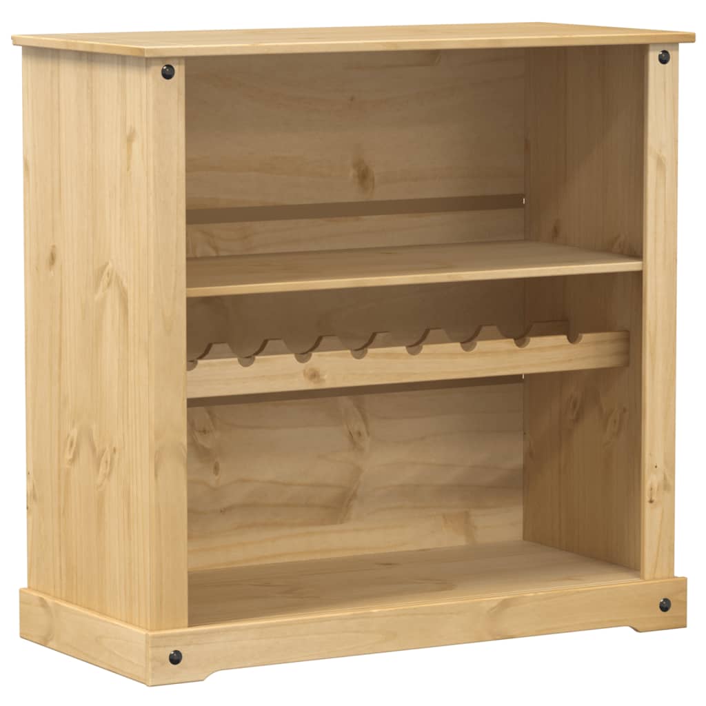 Cantinetta per Vini Corona 107,5x51x105,5cm Legno Massello Pino - homemem39