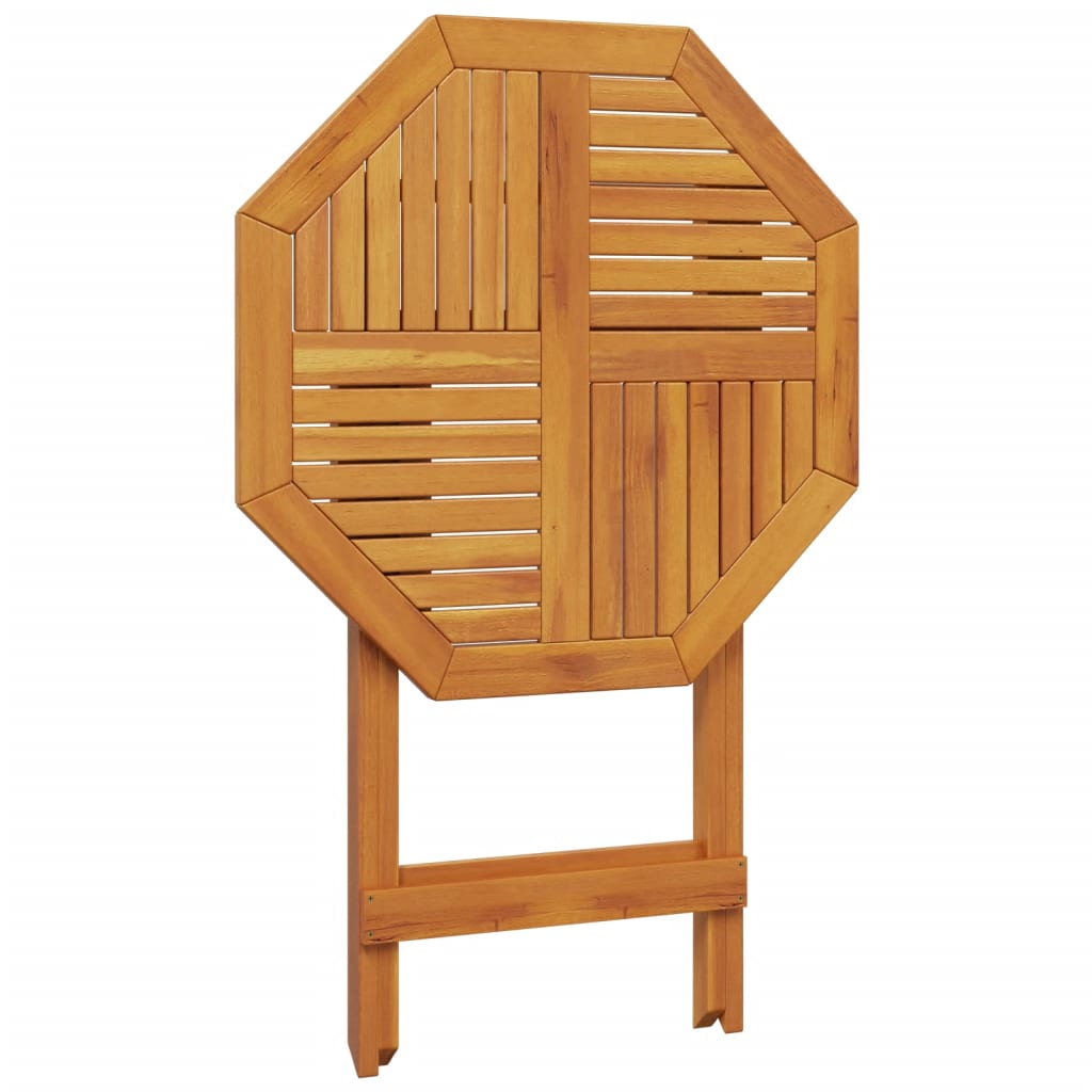 Tavolo da Giardino Pieghevole Ø70x75cm Legno Massello di Acacia - homemem39