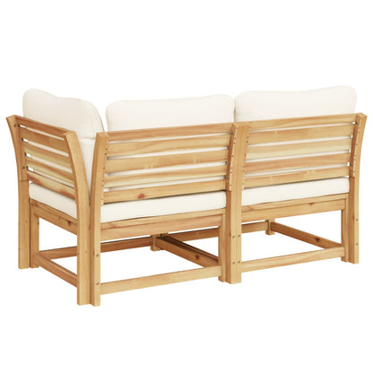 Set Salotto da Giardino 2 pz con Cuscini Legno Massello Acacia - homemem39