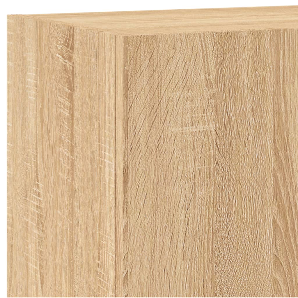 Mobili TV a Muro 5pz Rovere Sonoma in Legno Multistrato - homemem39