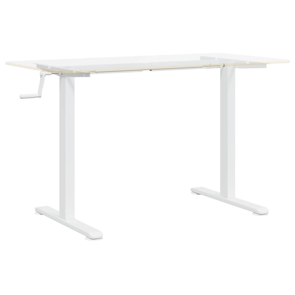 Telaio Scrivania in Piedi Bianco (94-135)x60x(70-114)cm Acciaio - homemem39