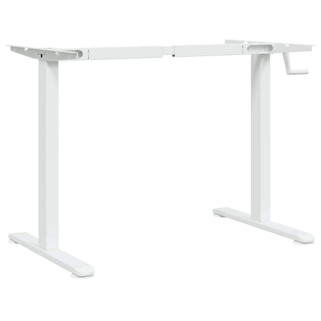 Telaio Scrivania in Piedi Bianco (94-135)x60x(70-114)cm Acciaio - homemem39