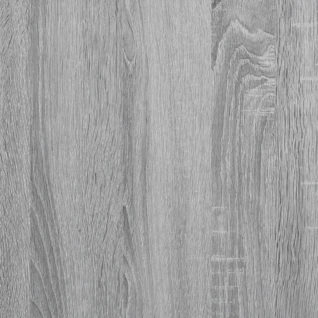 Scrivania Grigio Sonoma 140x50x75cm Metallo e Legno Multistrato - homemem39