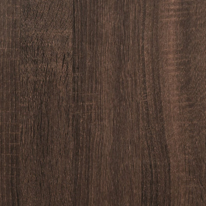 Scrivania Rovere Marrone 140x50x75 cm Metallo Legno Multistrato - homemem39