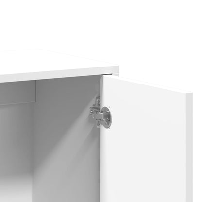 Credenza Bianco 60x31x70 cm in Legno Multistrato