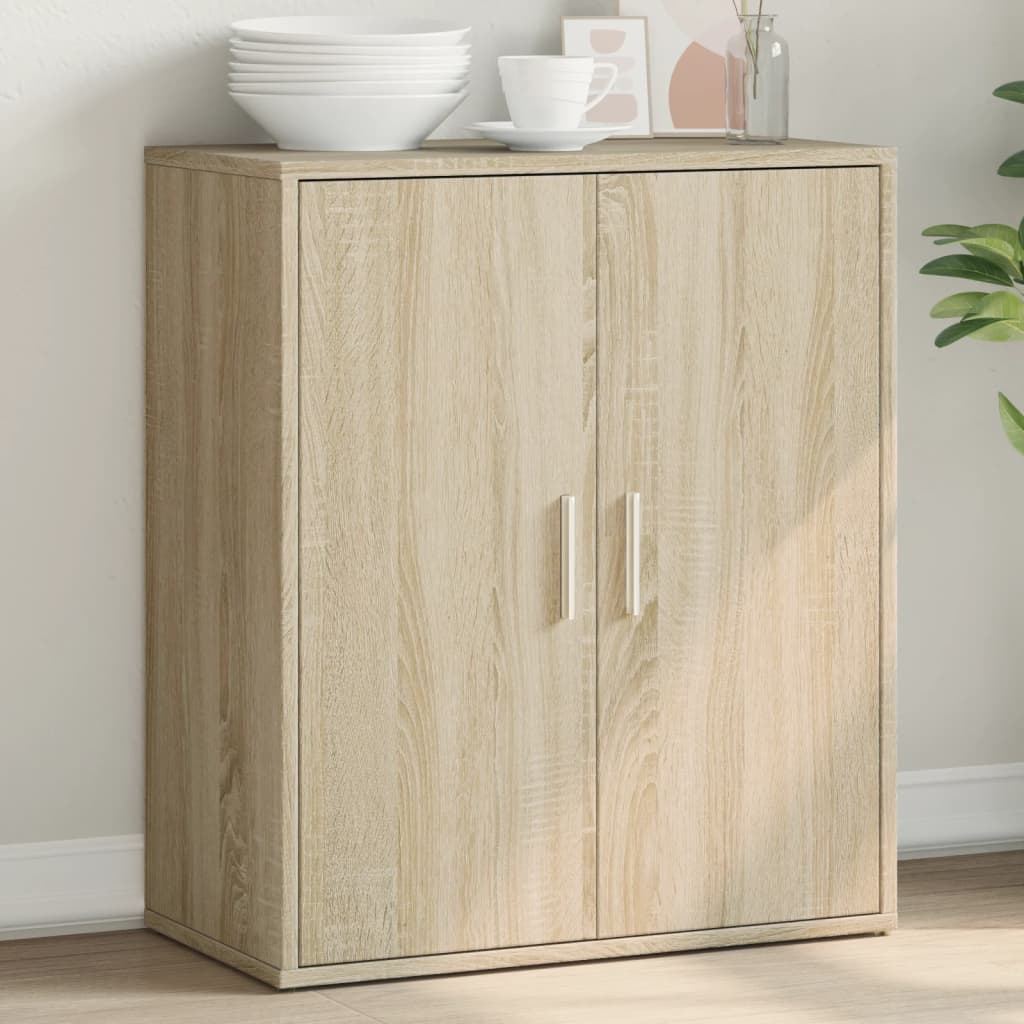 Credenza Rovere Sonoma 60x31x70 cm in Legno Multistrato - homemem39