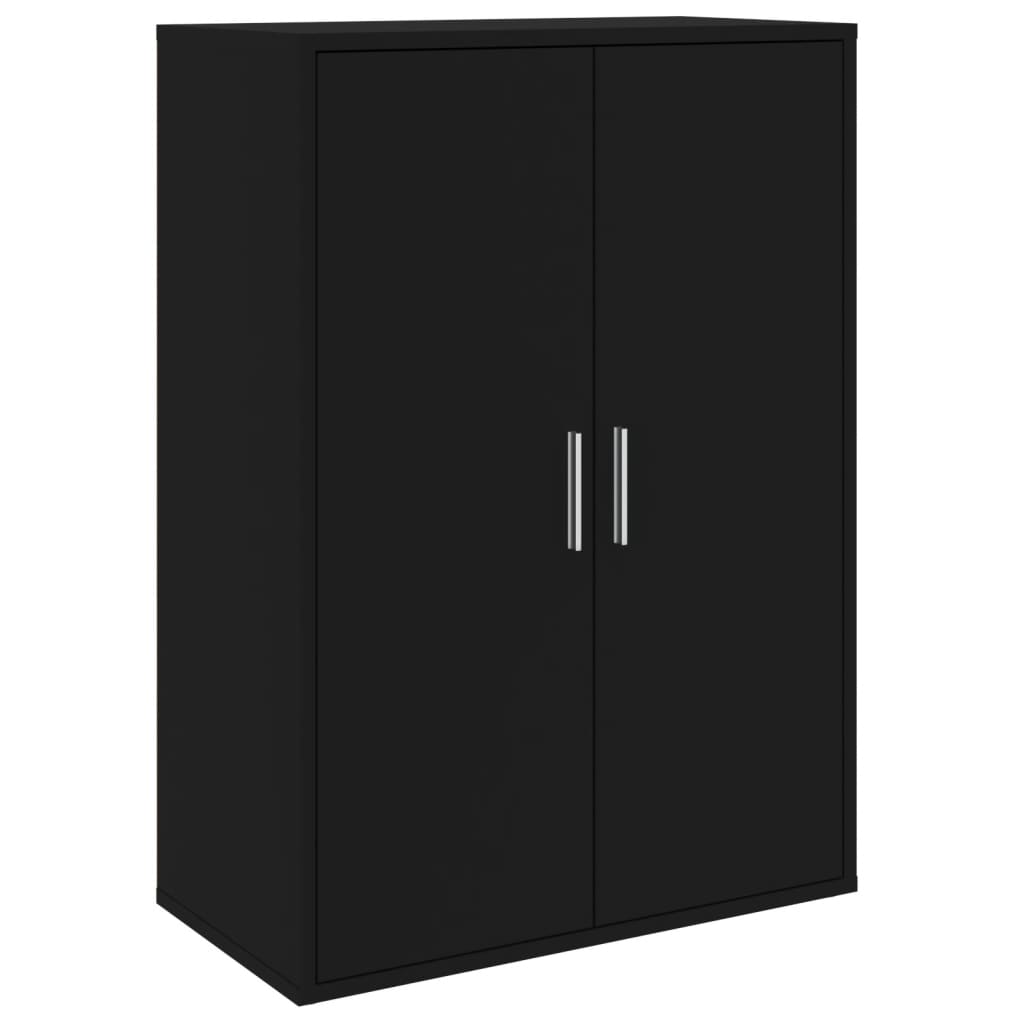 Credenza Nero 60x31x84 cm in Legno Multistrato - homemem39