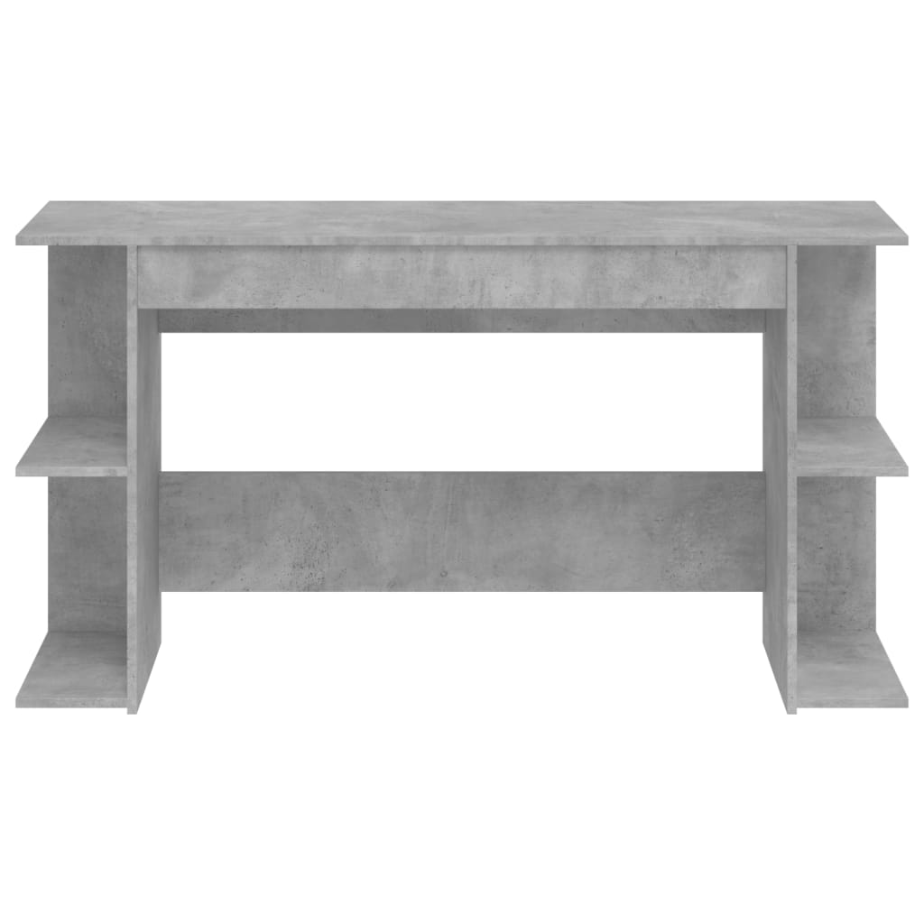 Scrivania Grigio Cemento 140x50x75 cm in Legno Multistrato - homemem39