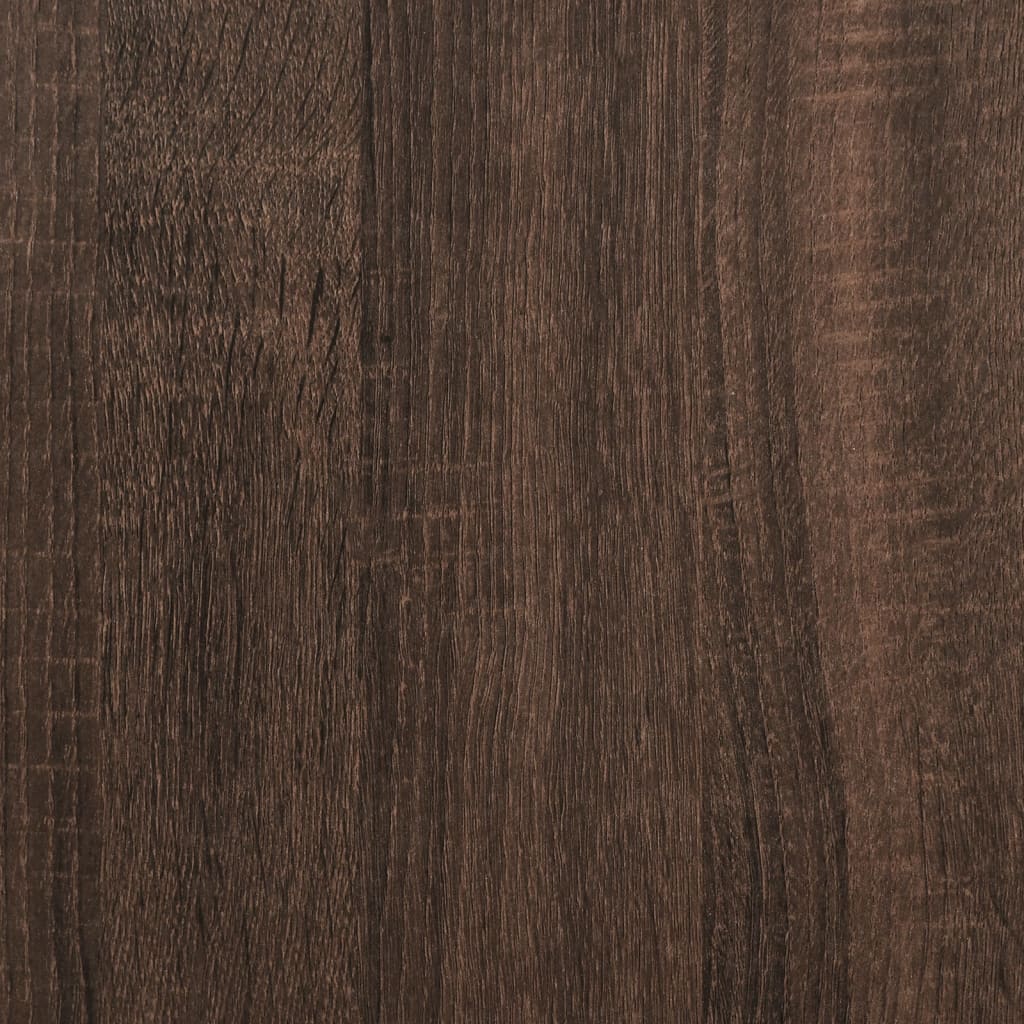 Scrivania Rovere Marrone 140x50x75 cm in Legno Multistrato - homemem39